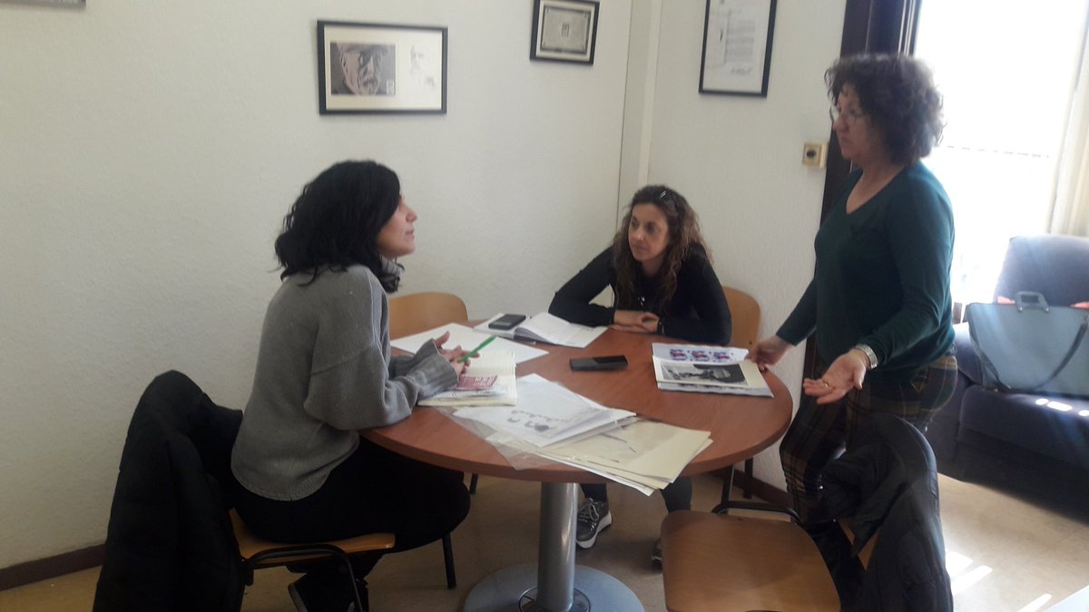 marmarvazquez's tweet photo. Sota el lema de la campanya @ugtcatalunya @XASIUGT #enigualtatseguimigual i entorn els actes del #8M a @UGTTarragona continuem treballant en materia d #igualtat!
Avui tancant detalls d'organització!!!
Som-hi company@s!!! #ugt #somlluita #xasi #8M #8Març #8marzo #8M2019 https://t.co/oKeWsJ7nco