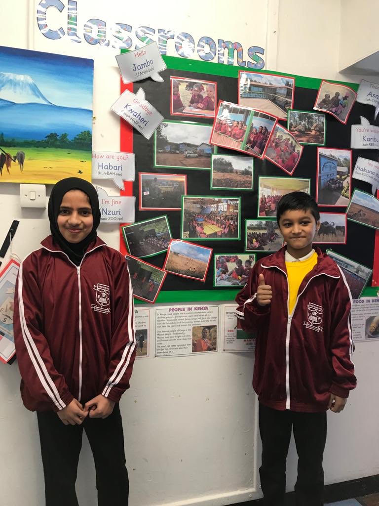 Thank you so much for our gifts <a href="/KimathiSchool/">Kimathi Primary School</a>. The children have enjoyed wearing the tracksuits today at Richmond. #ConnectingClassrooms #schoollinking  #buildingpartnerships