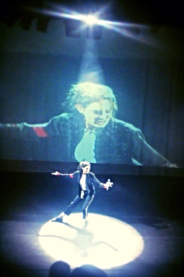 Francesca as the legendary king of pop, Michael jackson.