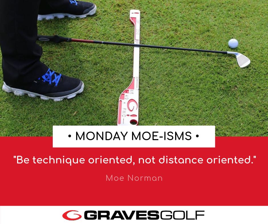 GravesGolf's tweet image. "Be technique oriented, not distance oriented." - Moe Norman  #MondayMoeisms #SinglePlane #GravesGolf