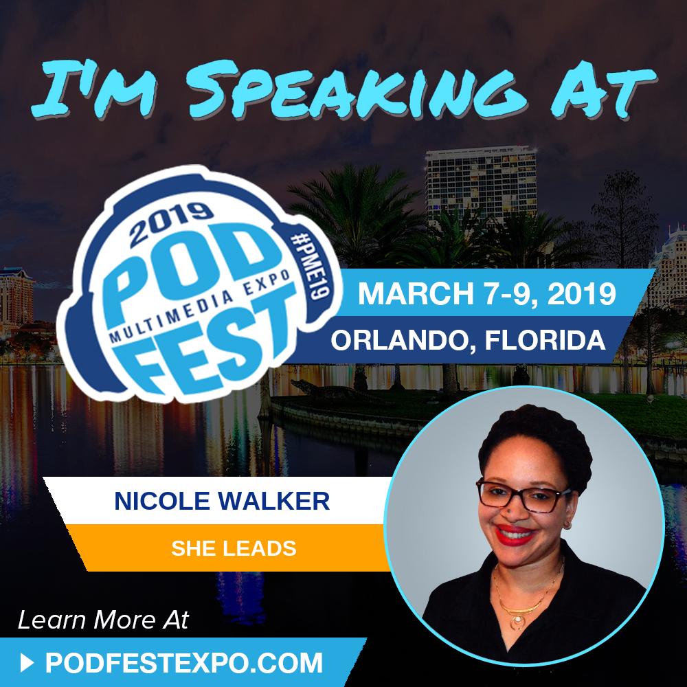 podfestexpo's tweet photo. Welcome to the #PME19 Speaker Nicole Walker, Host of She Leads @NicoleWalkerNet https://t.co/NbltYaNR44 #podcast #podcasting #podcaster #MakePodcastingHappen https://t.co/3eYgH1ktKG