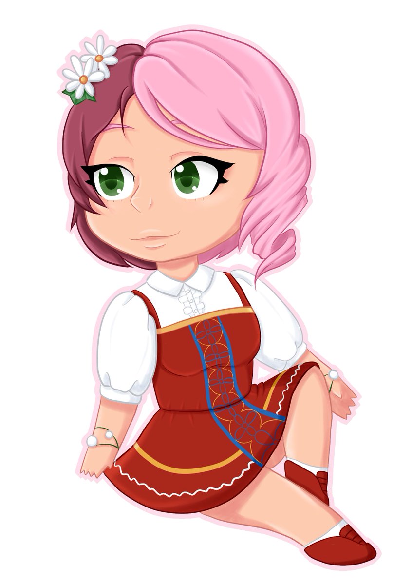 Anime Girl Laying Down Drawing