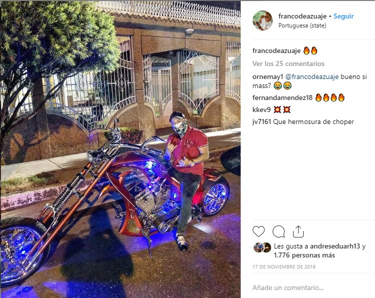 vaneejaureguii's tweet photo. El es Franco Azuaje Alias "El guajiro blanco" es un narcotraficante que vive en el estado portuguesa-Acarigua, lidera la mafia en ese lugar, le lava el dinero a diosdado, por favor sanciones 
@marcorubio
 #RT https://t.co/mJxtx8v7Jk