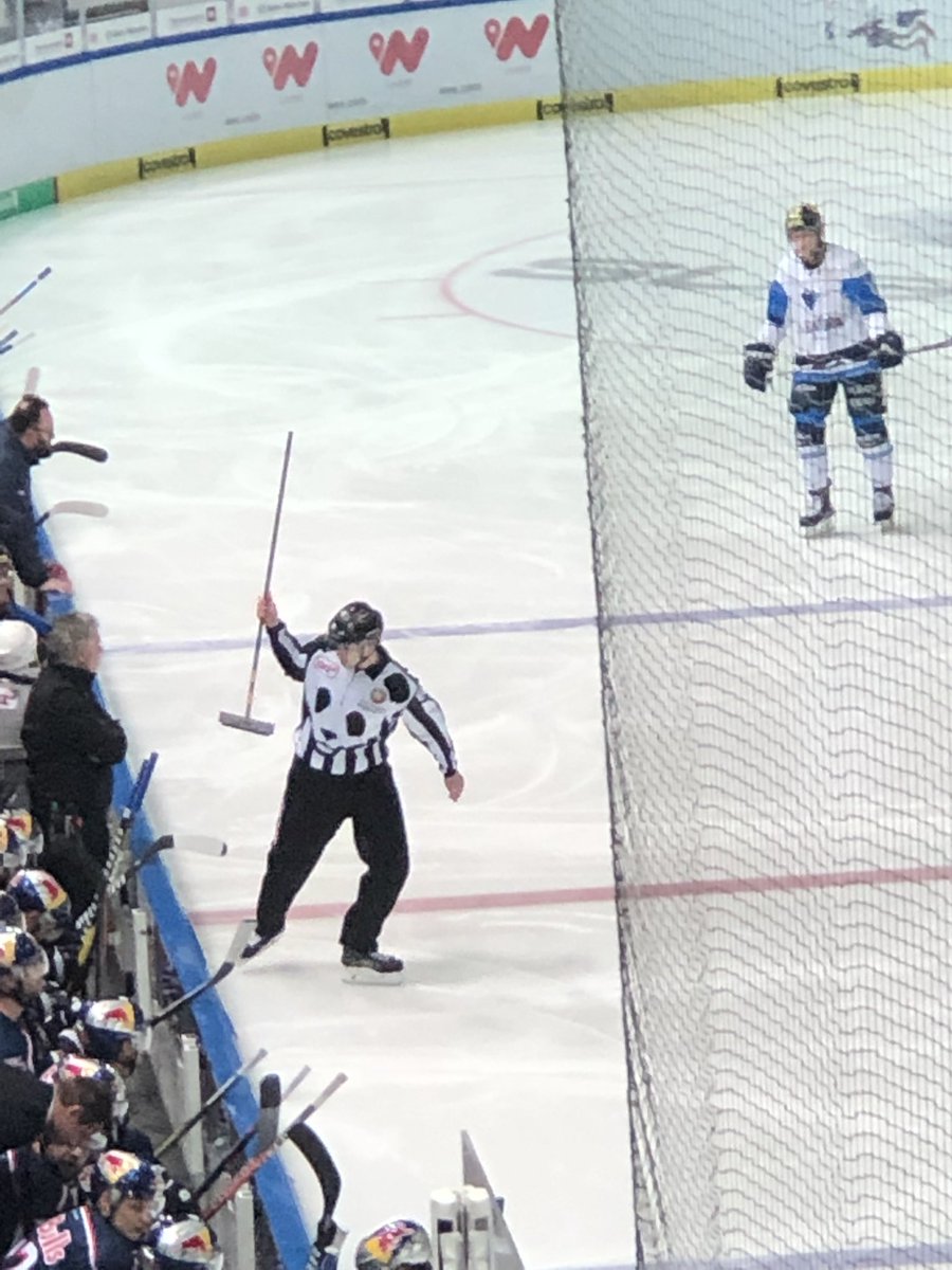 I attended former Longmeadow High and UNH star Tyler Kelleher’s ERC Ingolstadt DEL game vs. Munich Red Bulls at Olympic Ice Arena in Munich last night. The fans were insane. Standing room only!! Love the ref shirt. Videos to follow.