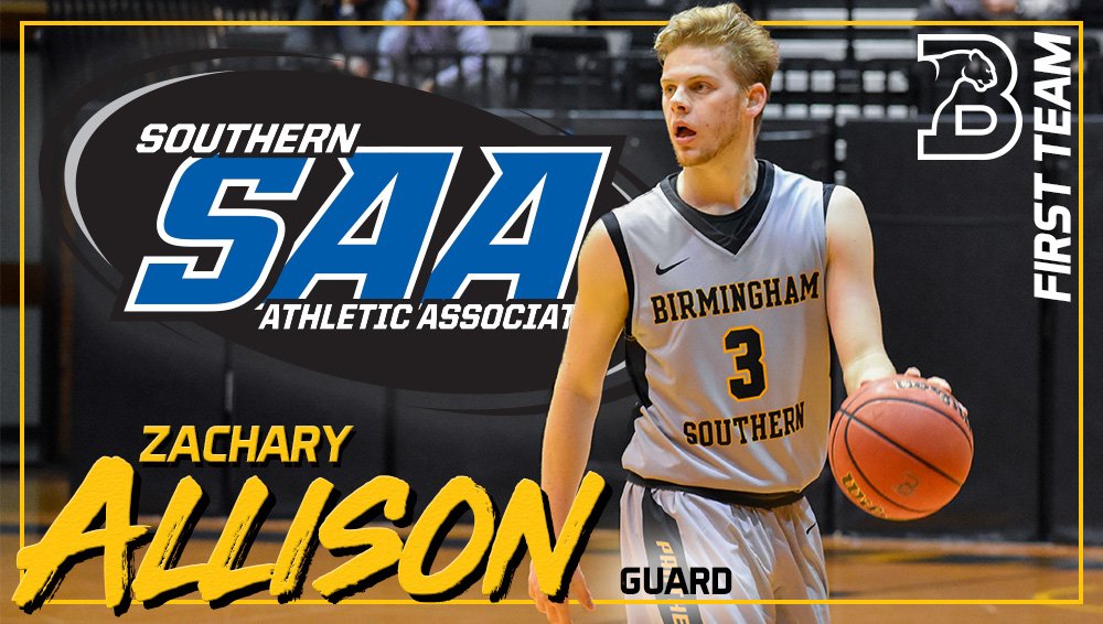 Senior point guard Zachary Allison was selected to the All-@SAA_Sports Men's Basketball First Team! Congrats, Zach! ow.ly/y6tf30nPoJU @bschoops 🏀 #yeahpanthers