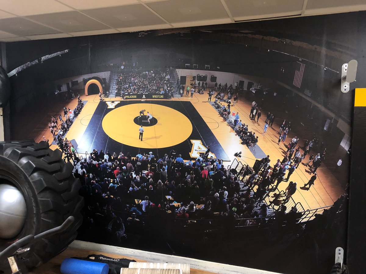 cover2group's tweet photo. New decals in the App State Wrestling room. #whosnext @appstatesports @fswag18 https://t.co/4UupeXcF6p