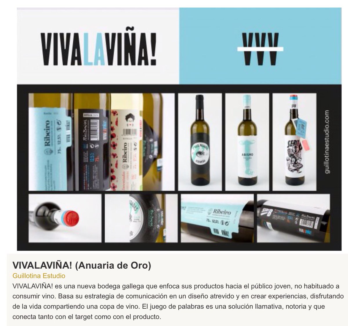 👏 Felicidades a <a href="/guillotinaest/">Guillotina Estudio</a> por su @AnuariaAwards @graphispag2019