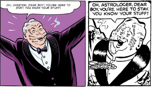 lee_allred's tweet photo. 9 The nightclub scene was the perfect opportunity to slip the dapper Scorpio in, so I took it. Oh, Chester Gould, dear boy! You knew your stuff! #UnashamedSwipePanel #YouKnowYourStuff 
#DickTracy #LinerNotes https://t.co/Xc0tGkGTEU