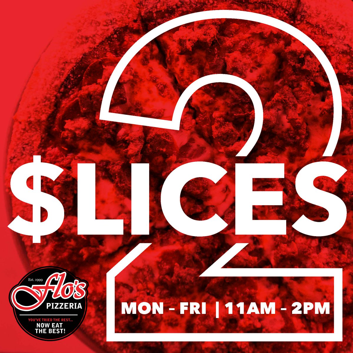FlosPizzeria's tweet photo. The weekday lunch special you can't beat. https://t.co/3NvCiCrEyE