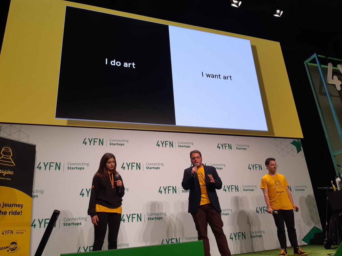FBSabadell's tweet photo. 'Feeling Art', reinventa y acerca la #cultura al usuario ¡qué gran idea y proyecto! Enhorabuena dreamers 🙌 uno de los proyectos finalistas de @imaginecc #Express2019 ahora en @4YFN_MWC #4YFN19 https://t.co/wAMlWrGnnT