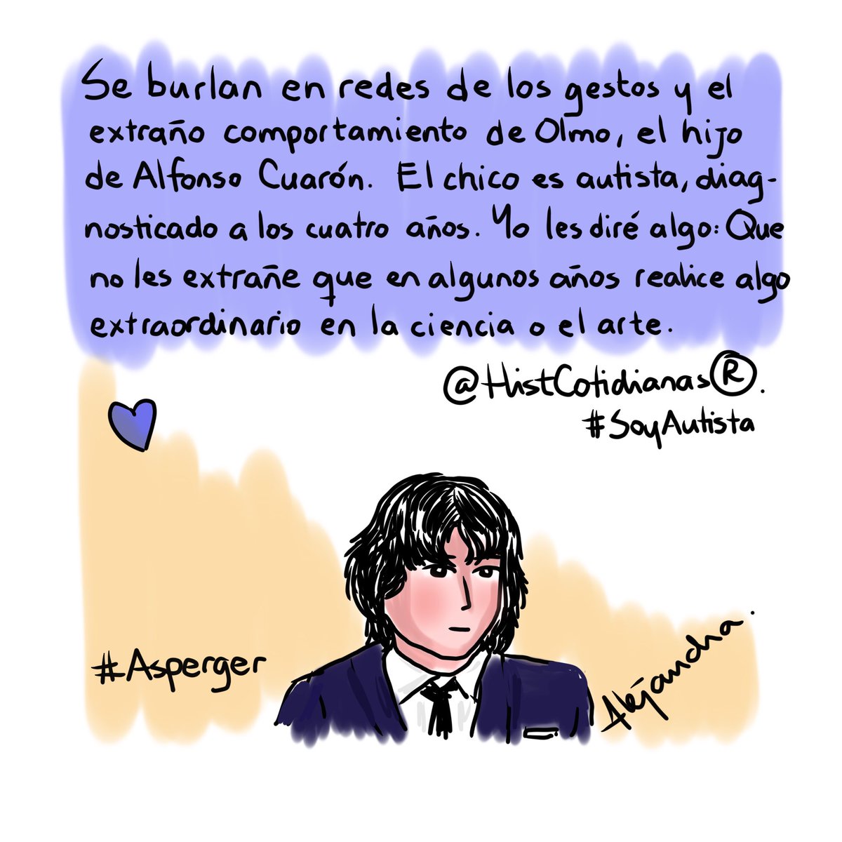 HistCotidianas's tweet photo. Se burlan en redes...
#olmocuaron #Olmo #Cuaron #Cuarones #PremiosOscar #Asperger #aspegers #soyautista empatía, respeto, comprensión. https://t.co/p9sCZDmhpp
