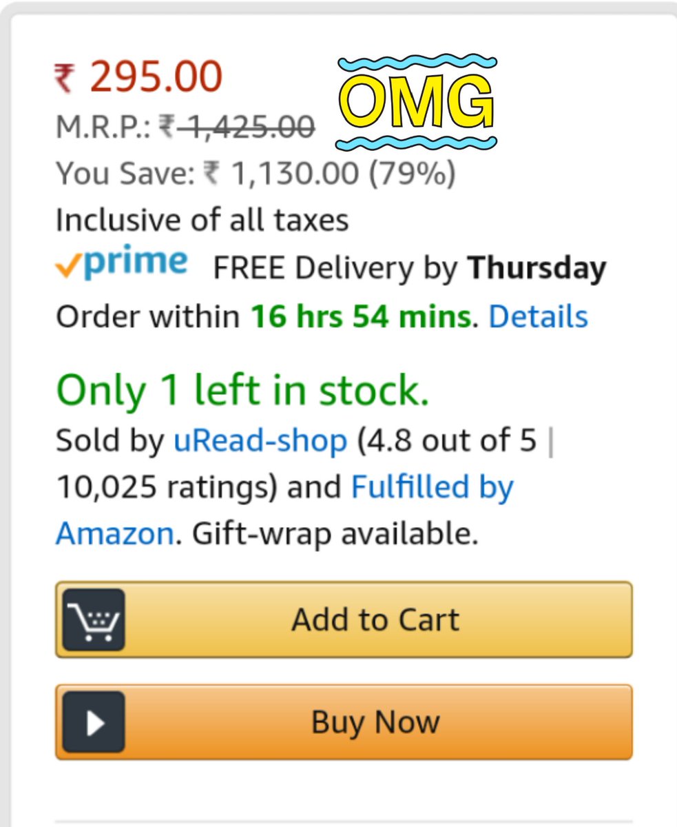 mss_bond's tweet photo. The book "A little book of friendship by @RealRuskinBond" clearly states that the price of the book i.e MRP is 295 INR, but the listing is wrong with the price of 1425 INR,finally selling for 295 INR thus claiming that you are giving the user 79% discount 🙏. @amazonIN https://t.co/858KaVfirr