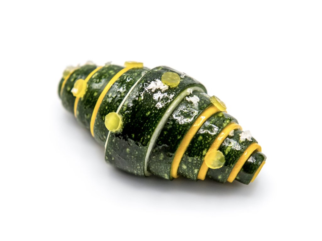 A closer look at one of Team USA’s garnishes from the 2019 <a href="/BocusedOr/">Bocuse d'Or Official</a>: the zucchini “croissant!” #BocusedOrUSA [1 of 2]