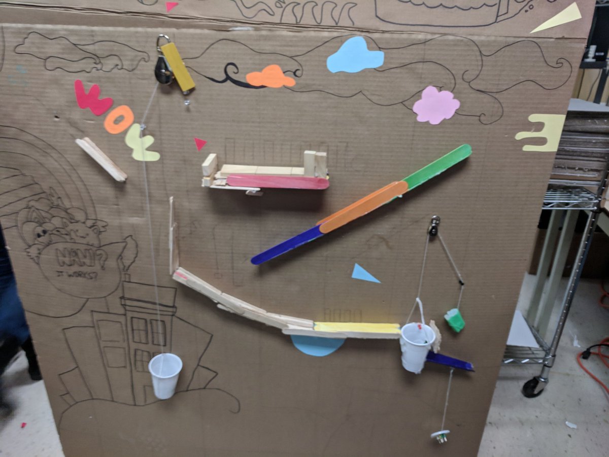 TeamRhhs's tweet photo. Another Rube Goldberg @RHHS_YRDSB https://t.co/YNU7GbckcY
