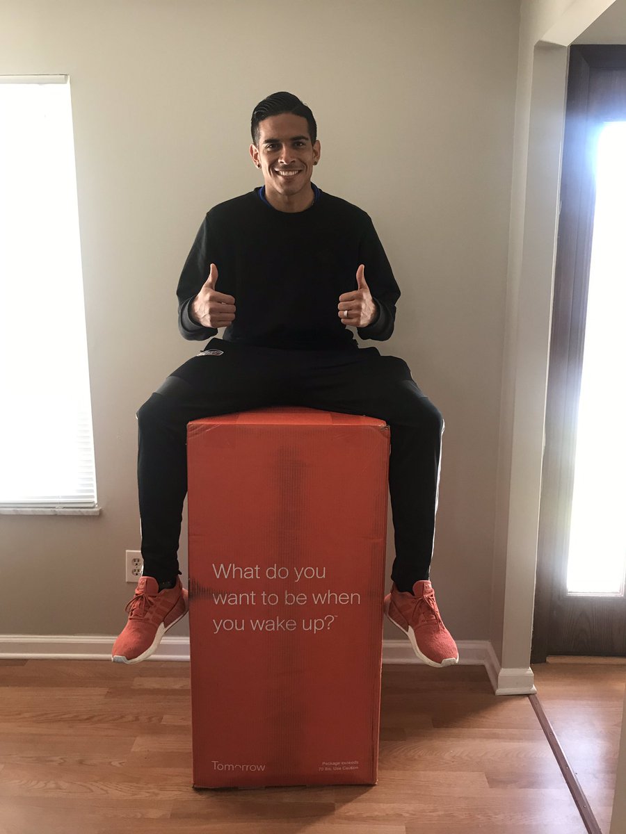 ulloa_victor's tweet photo. Thank you @tomorrow for hooking me up with a new hybrid mattress‼️ I’ll be able to recover and sleep like a king 👑‼️ #TomorrowSleep #MediumFirm https://t.co/4Xz2AFH7ru