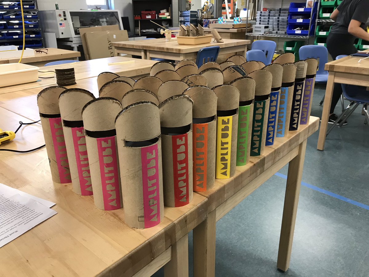 R2TeachU's tweet photo. Great job on your manufacturing project IB Design &amp; Tech. Amplitube is so loud it hertz. #stem #marshallpride https://t.co/xzMRuN0V7k