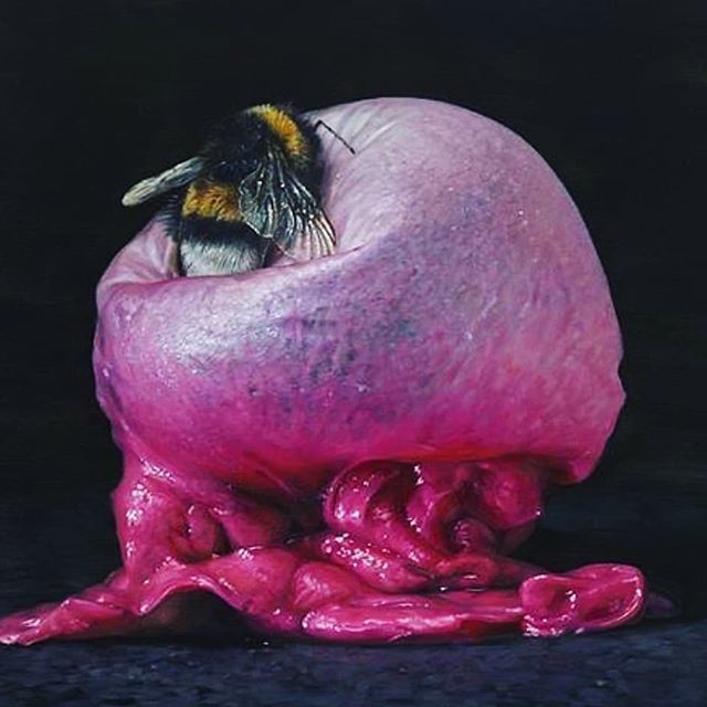 Assuming evolution is correct, do you think that if humans went extinct another species as intelligent as humans would evolve? If life exists long enough on a planet, is intelligence and consciousness inevitable?
.
#cindywright #painting #oilpainting #contemporaryart #bee