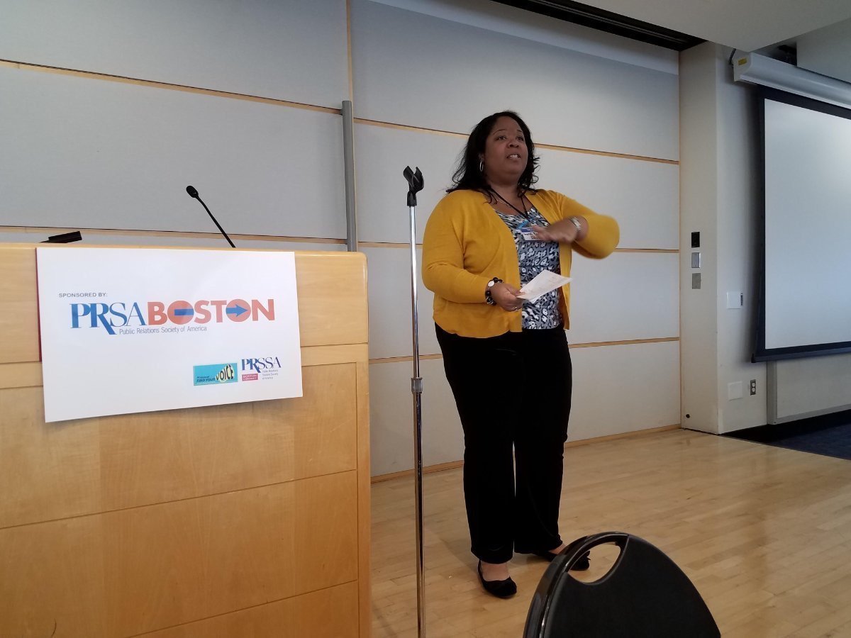 PRSABoston's tweet photo. What a great day we had Saturday at @COMatBU @BUPRSSA for #PRSSA #pradvanced! Thank you PRSA Boston's board members: Kristin Foley and Monique Kelley for representing! #prsabos https://t.co/70A8ihIJnZ