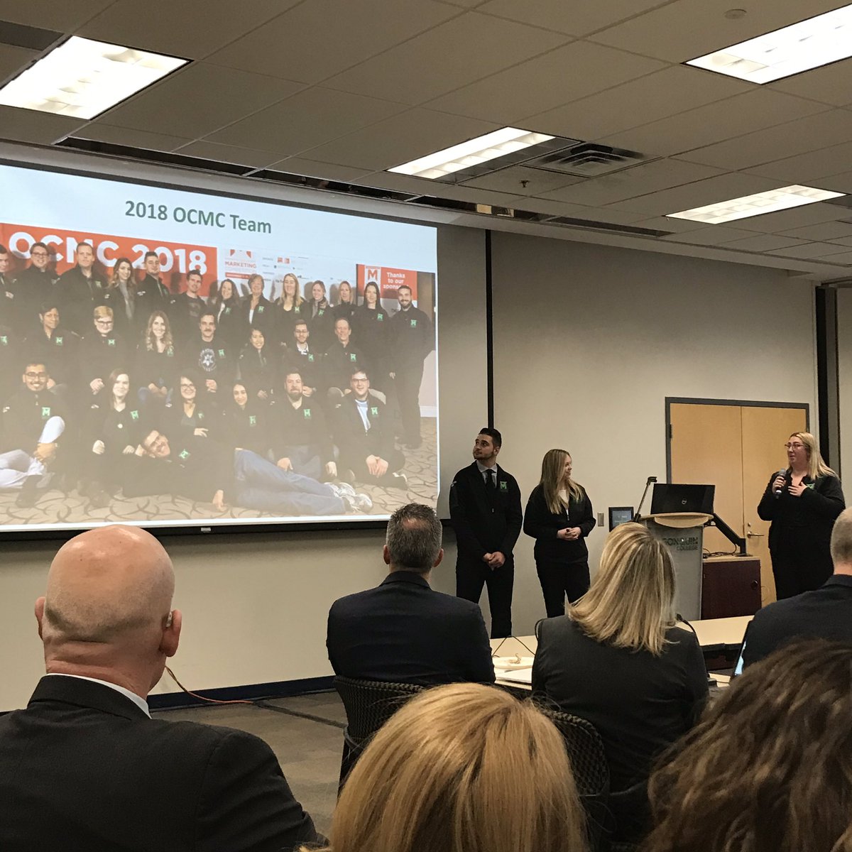 rootkatherine's tweet photo. Very proud of our #OCMC2018 student marketing team, recipients of the @AlgonquinColleg Board of Governors Changemaker Award!  @ACBizSchool @jtmktg @cheryljensen @claude_brule @deandaved #meosrocks https://t.co/I3R1U5crc5