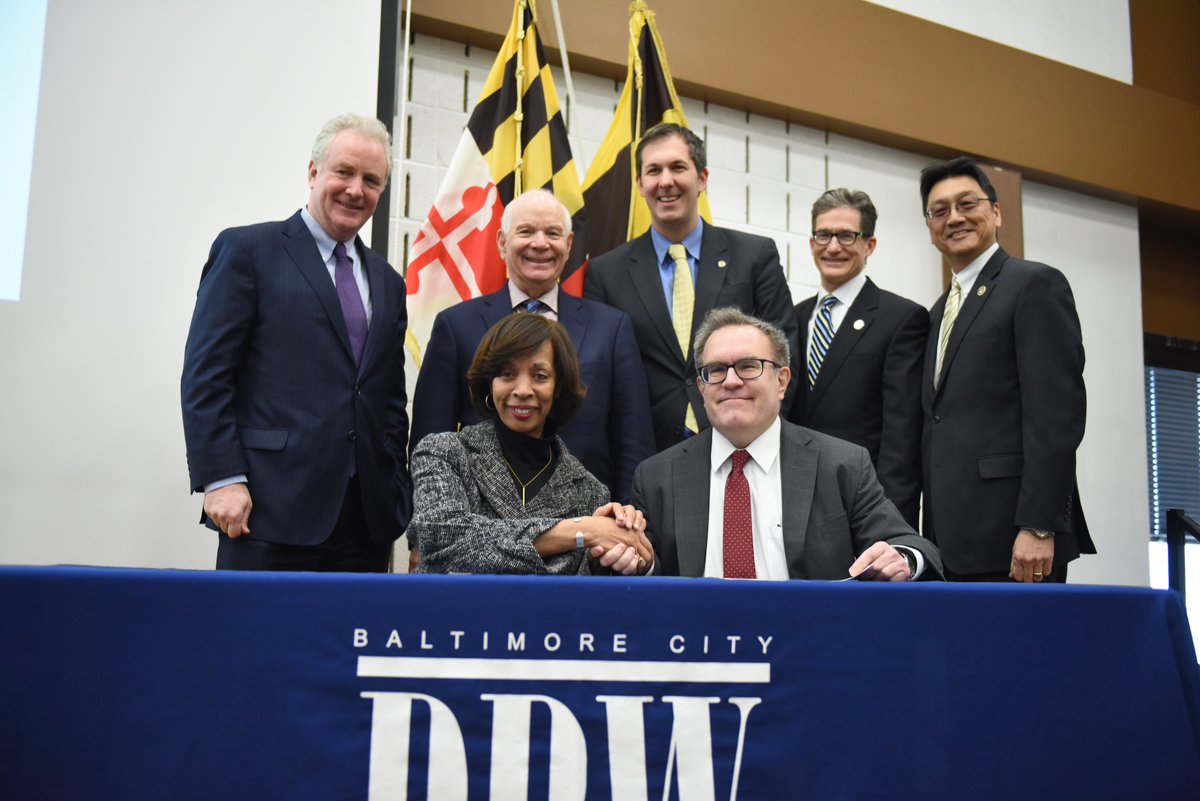 EPA's tweet photo. Today EPA announced a $202M loan to modernize Baltimore’s wastewater infrastructure. This WIFIA loan will help finance infrastructure upgrades that will better protect public health and water quality for 1.8 million Baltimore residents. Read more here: https://t.co/WWPTs9cKxx https://t.co/Bal8swa60M