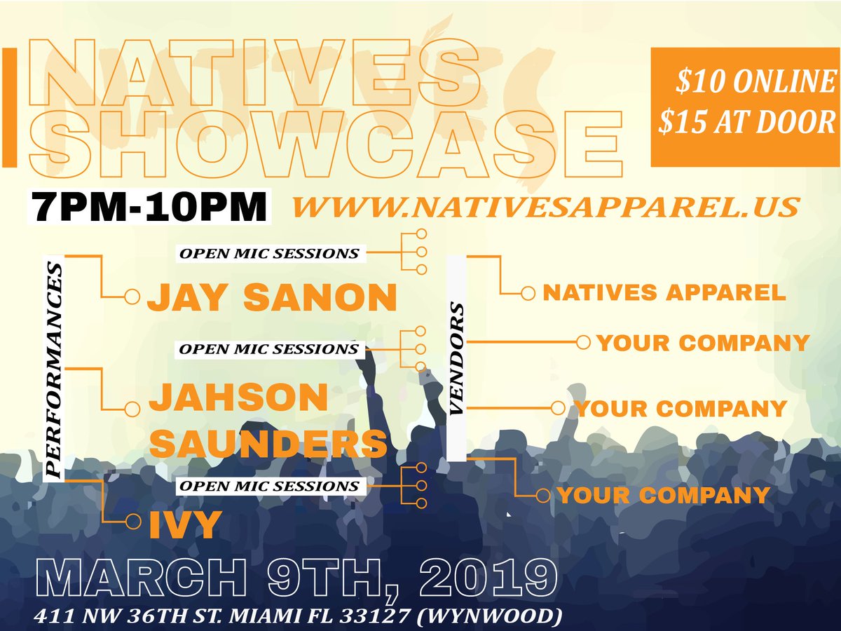 NativesApparel_'s tweet photo. NATIVES SHOWCASE 

MARCH 9TH 

https://t.co/bAieh0lZvc https://t.co/EpYcHY7Ex9