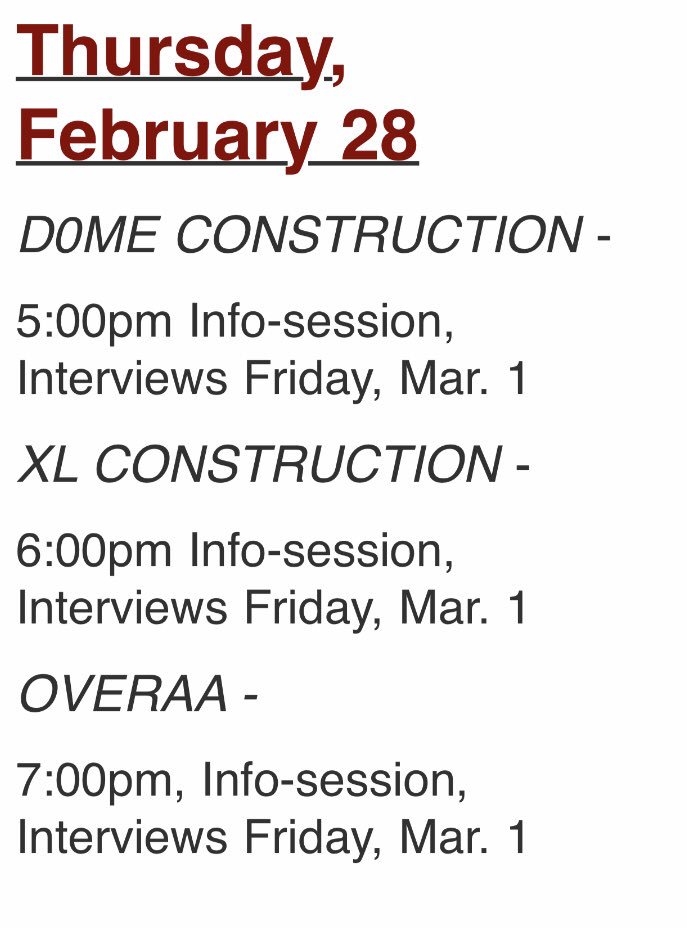 csuchicoCM's tweet photo. Company Recruiting Week 3!! Spots are still available, stop by today with your resume to sign up! Resume paper is available in Langdon 101! https://t.co/LwNp3SKjOE