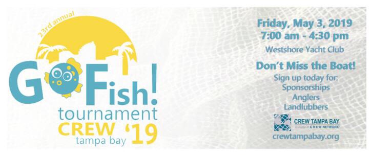 crewtampabay.org/events/special…
CREW TAMPA BAY's GO FISH EVENT! Not only are sponsorship's flying fast, so are our registrations! Make sure if you would like to sponsor this event you click the link ☝️to see what we have available! #CREWTampaBay #CRE #GOFISH2019 #DoNotMissTheBoat