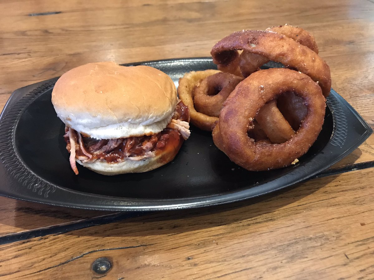Big Baldy’s BBQ   In Monett  good lunch spot if your in town, beer batter onion rings are great, sandwich is pretty good, they ask hot, med. or mild sauce and they put it on in kitchen, I prefer bottles on the table and let me experiment.