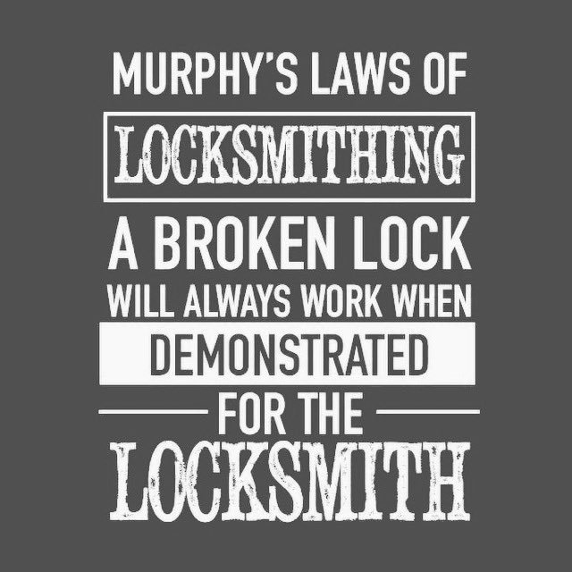 HomesSecured's tweet photo. Story of today’s calls 🙄! #itworksfine #locksmithleeds #tochangeornottochange #freecallouts https://t.co/2XXVd2LjIt