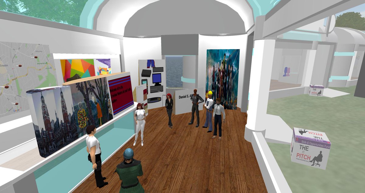 Autus4Autism's tweet photo. #SocialJobClub visits #Prism projects: here, the members of Social Job Club are admiring one of our learners' #virtual shop.
#Autus4Autism https://t.co/FCt9tHTyxA