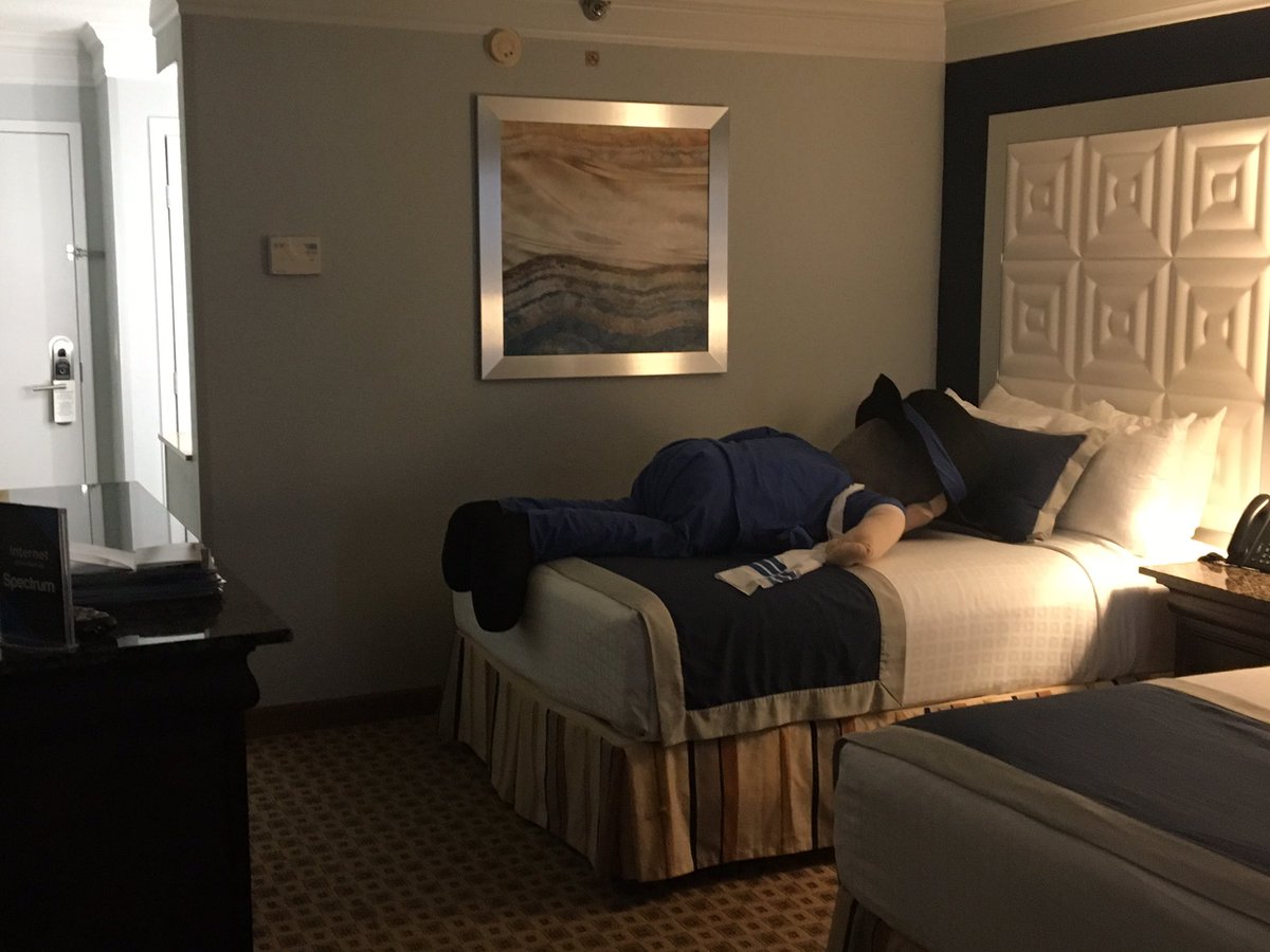 jeremynewberger's tweet photo. Just checked in at #JCCProcon in Orlando and the Mensch is taking a little schluff before showing Heading Home. https://t.co/bPgeSt9Tqa
