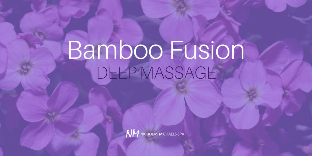 nmichaels_spa's tweet photo. With the use of warm bamboo this massage will lull you into an extremely relaxed state increasing your sense of all over well-being. #NMSpa
https://t.co/W5ybgMyKLR https://t.co/RHBzVdj4qX