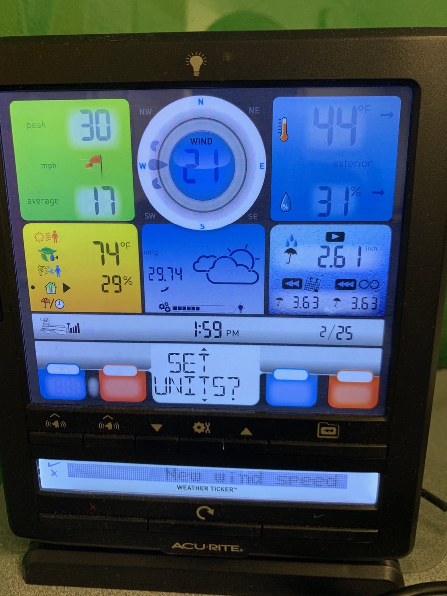 MrKratchwell's tweet photo. Awesome to be able to track the wind here at our school, special shout-out to @CivilAirPatrol Stem program for the @AcuRite weather station #RunnemedeTech https://t.co/IZlSG6LKNU