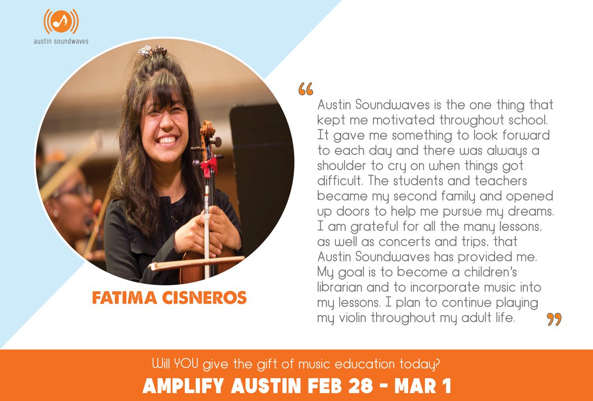 atx_THA's tweet photo. Help us reach more great students like Fatima! Schedule your donation to our Amplify Austin campaign today at: https://t.co/GSMUGK95Fl
#ilivehereigivehere #amplifyatx #musiceducation #musiced  #MusicMonday https://t.co/dKrDEBuR9g