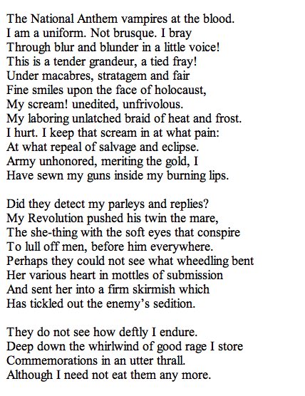 PoetSalonPod's tweet photo. This is a vaaastly under-celebrated, under-circulated Gwendolyn Brooks poem. https://t.co/f1xJgAth1u