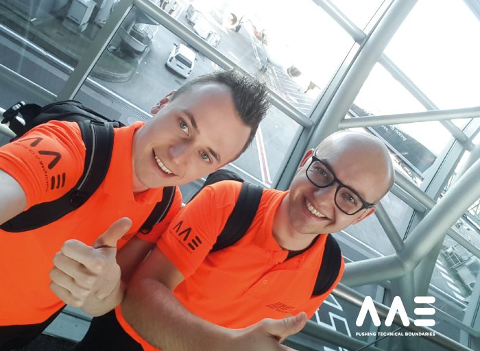 Vandaag vertrekken AAE'ers Jeroen en Niels met <a href="/Teamrembrandts/">Team Rembrandts</a> naar Amerika. De komende weken gaat het team de strijd aan tijdens de FIRST Robotics (<a href="/FRCTeams/">FIRST Robotics Competition</a> ) wedstrijd in Californië. Ga jij ze volgen tijdens dit avontuur? Volg AAE dan op Instagram: instagram.com/aae_bv