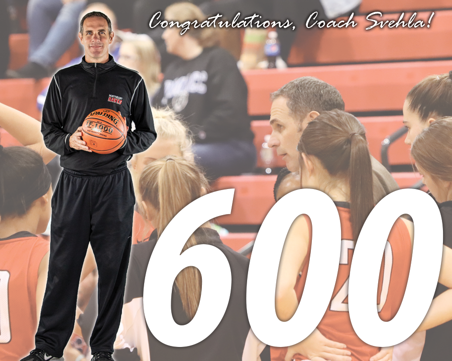 NortheastHawks's tweet photo. 🚨 NO. 600 🚨

On Saturday, Northeast Head Women's Basketball Coach Matt Svehla recorded his 600th-career victory in a 78-48 win over Marshalltown Community College.
#GoHawks 🔴⚪️ https://t.co/TTRpM9RU27