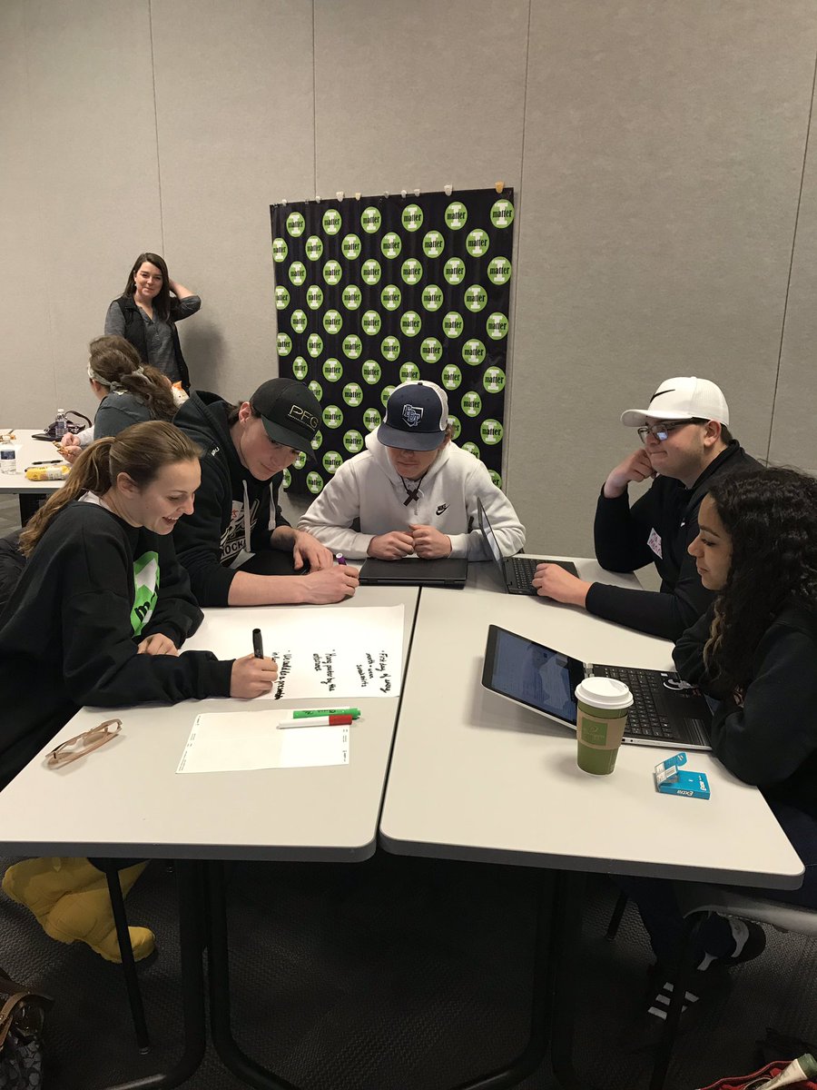 JWFoster11's tweet photo. Follow up planning for #IMatter with our local schools. Look for Monroe County schools to start mental health initiatives in their buildings!  These kids did a great job today! @SMCCPrincipal @ManuszakEdward @SuptKrimmel   @MichiganSHCA https://t.co/S8sPWxa97e