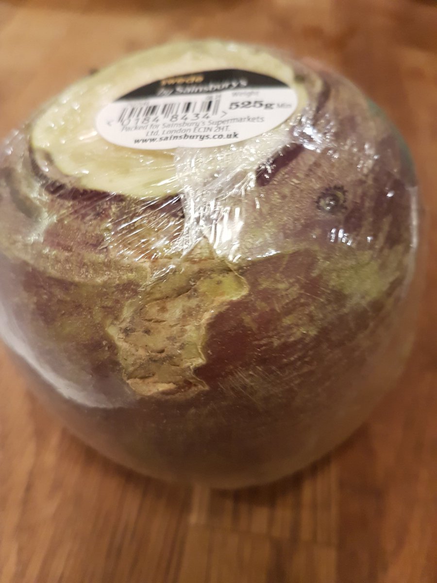 What the hell is this about @sainsburys - the planet in catastrophic decline and you're selling swede wrapped in plastic!

#savethepplanet #irresponsibleretail #LettingThePlanetDown