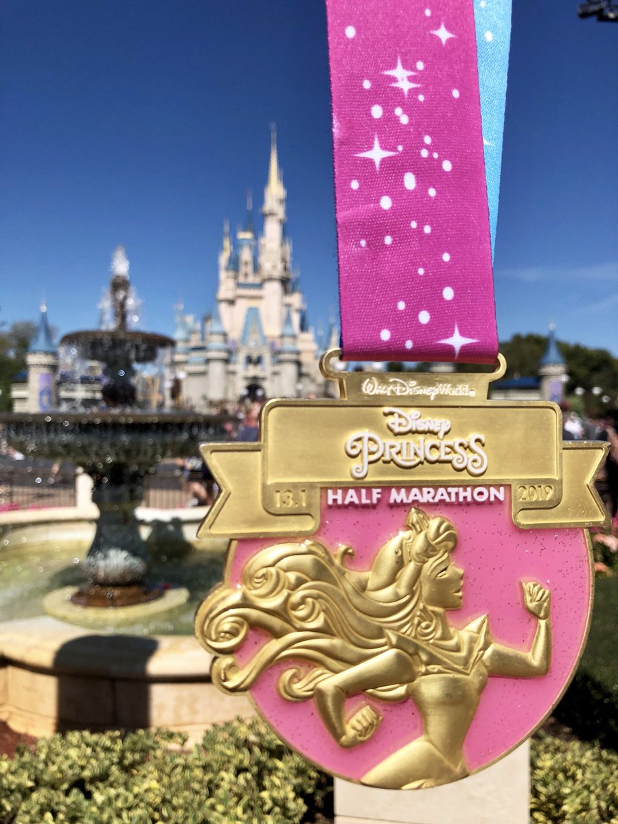 Emjay1028's tweet photo. #MedalMonday #runDisney edition! #PrincessHalf weekend is over & I’m already dreaming about when I can do this again. Back to reality! #DisneyPrincess5k #Enchanted10k #DisneyPrincessHalfMarathon #Travel #Racecation #Vacation #FebruaryBreak #Florida #WaltDisneyWorld #WDW #Orlando https://t.co/N8fVdbypGY