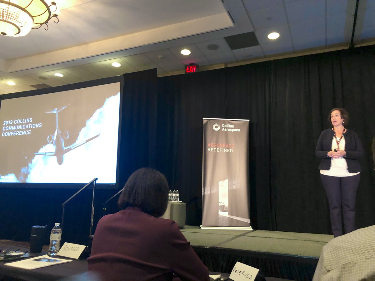 .@slmacneil kicking off the 2019 @CollinsAero Communications Conference. ✈️ 

Here’s to a week of learning, planning and collectively #RedefiningAerospace!

#LifeAtCollins