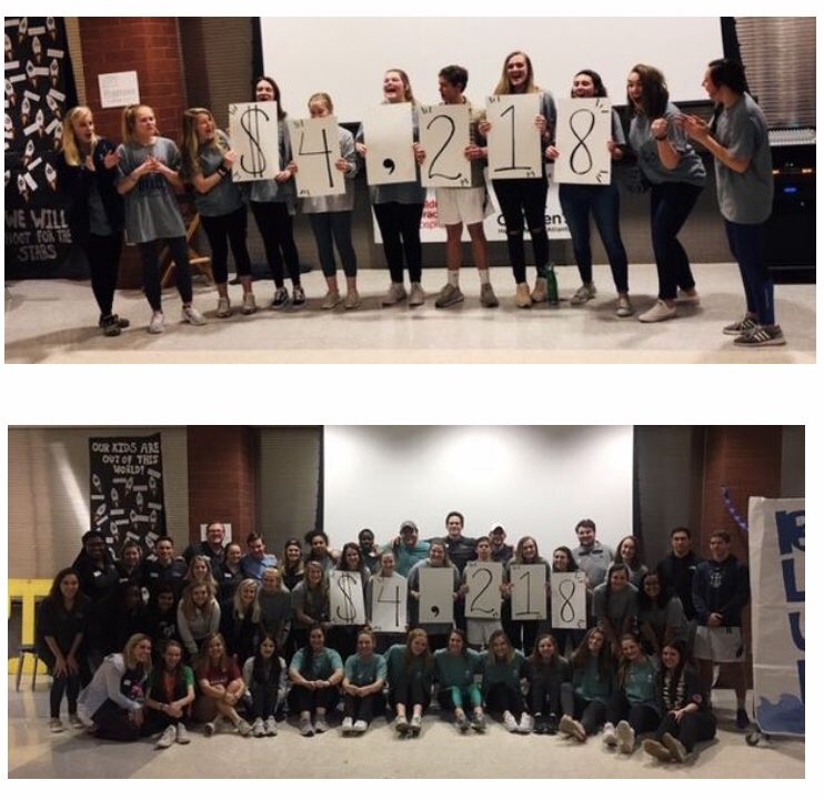 Shout out to our student group who partnered with some UGA students for the annual Harrison Miracle dance right before the winter break. This group raised $4,218.00 for Children's Healthcare of Atlanta! #HoyasGiveBack