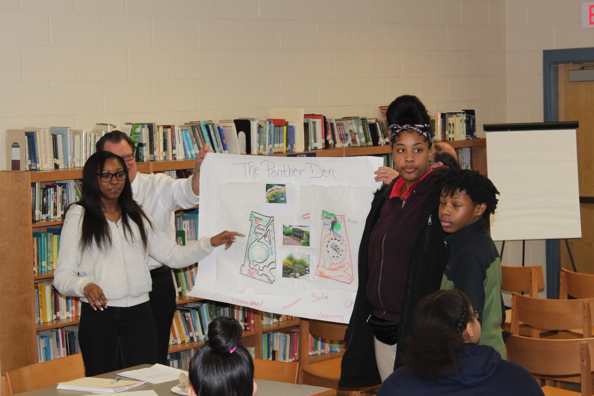 NewJerseySDA's tweet image. Thank you students from Camden Big Picture Learning Academy, Creative Arts Morgan Village Academy, Brimm Medical Arts HS and Camden HS for participating in a workshop to design a meditative garden for the new Camden HS.