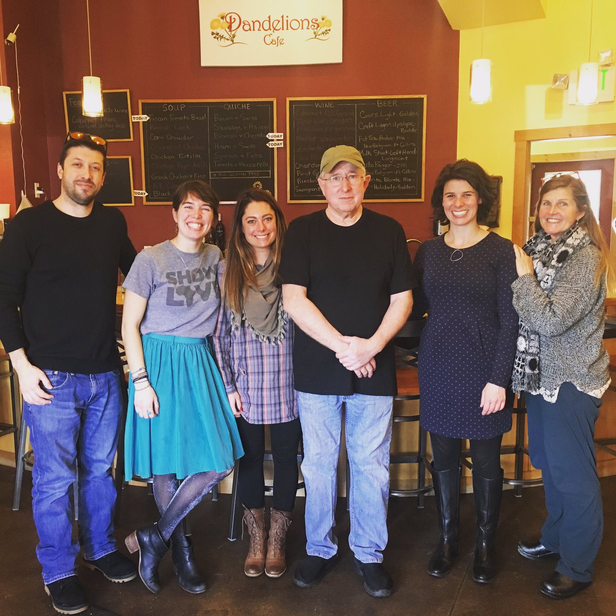 Our #teachers enjoyed a lovely Friday lunch at @dandelionscafeevergreen , who is giving 10% of your purchase back to VSA when you tell them you are there for Vertical Skills! This is the last week they are doing this #fundraiser with us, so please stop by and show your support!