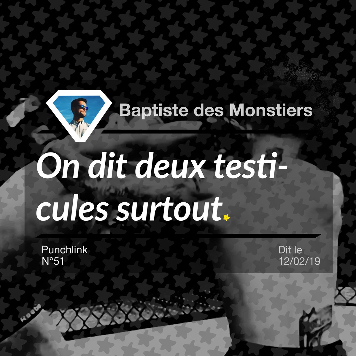 Punchlinr_Fr's tweet photo. La récente #punchlink de l’#humoriste @AlisonWheelR et du #journaliste @BdesMonstiers dans l’émission @Qofficiel sur @TMCtv. #Un #Deux #Testicules #Bleeh. https://t.co/Hhl38DYfAy