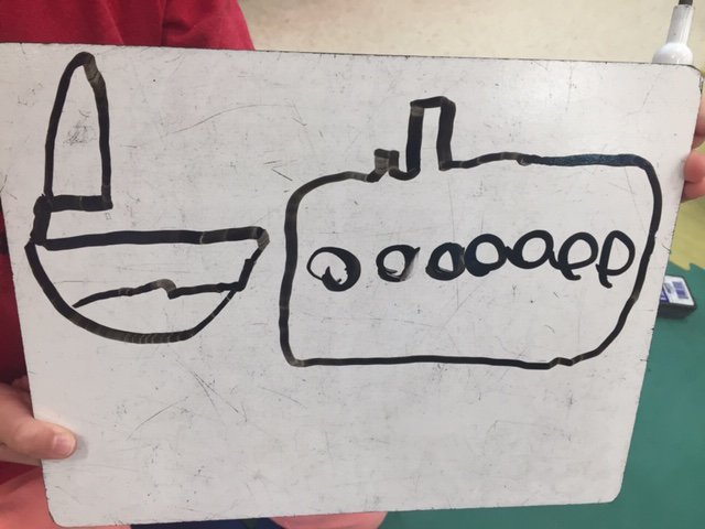 gcappsEES's tweet photo. Today in Reading Workshop we finished up talking about connections in nonfiction text. We drew our own connections. They are connected because they both are boats. #EESLeadandLearn #readingconnections https://t.co/wEZ1Im4MhU