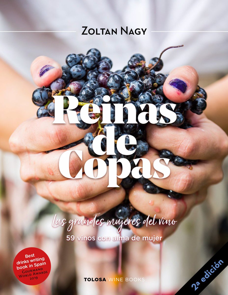 El llibre "Reinas de Copas. Las grandes mujeres del vino" de <a href="/ZoltanCsabaNagy/">𝐙𝐨𝐥𝐭𝐚𝐧 𝐍𝐚𝐠𝐲</a> reapareix avui amb una 2a edició en castellà ampliada i estrenant la versió anglesa. Ara, dits cruats perquè al juliol opta a ser el "Best Drink Writing Book" del món. Felicitats Zoltan!