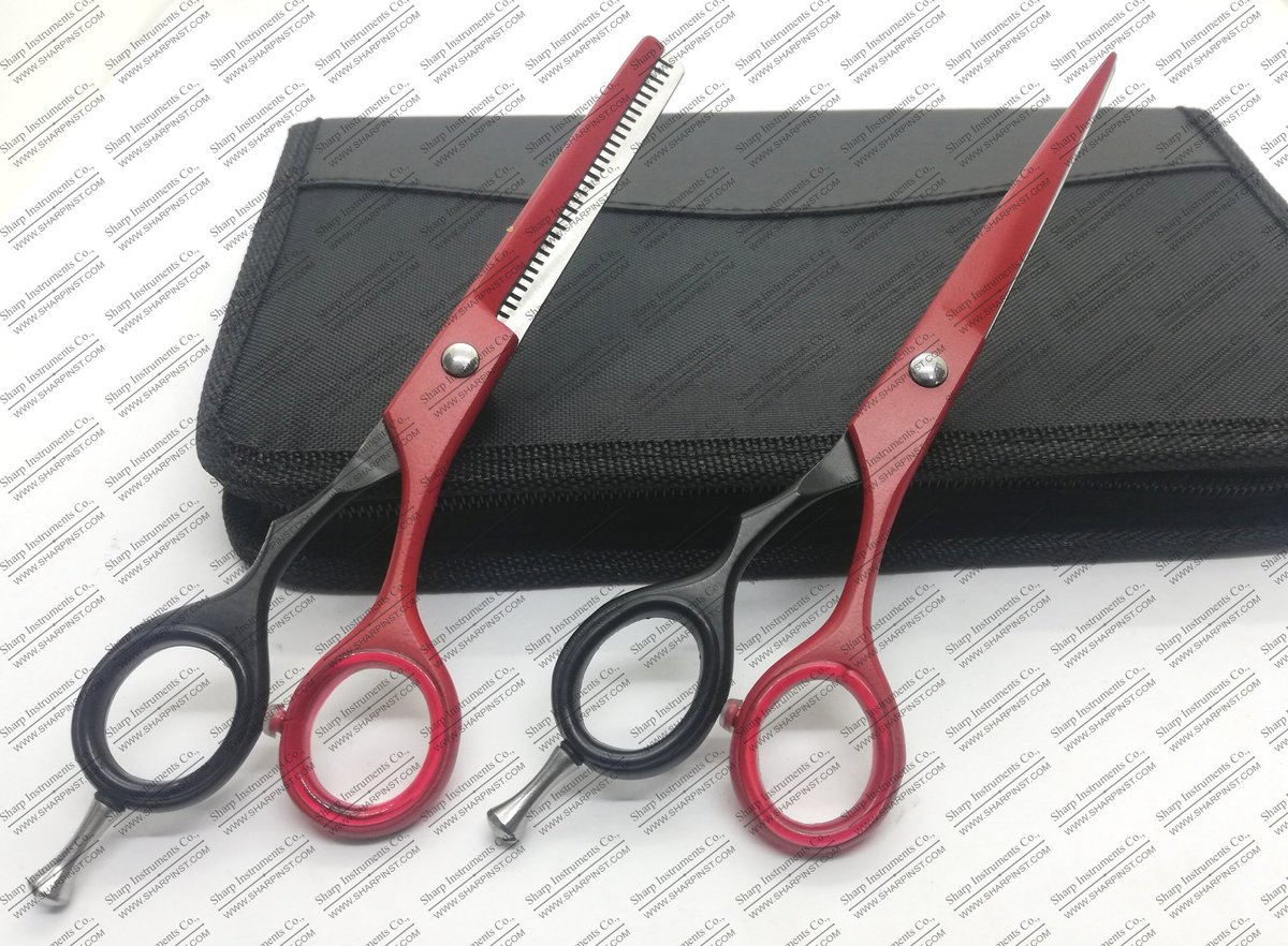 CompanySharp's tweet image. Professional Barber Hairdresser Scissors Set (Red &amp;amp; Black)
Whats App: 0092 310 7217420.
#sharpinst #scissors #barberScissors #Salon  #tapeinpliers 
#handtiedextensions #aquahairextensions #aquahair #handtied #naturalbeaded #hairextensions #modernbeauty #americansalon