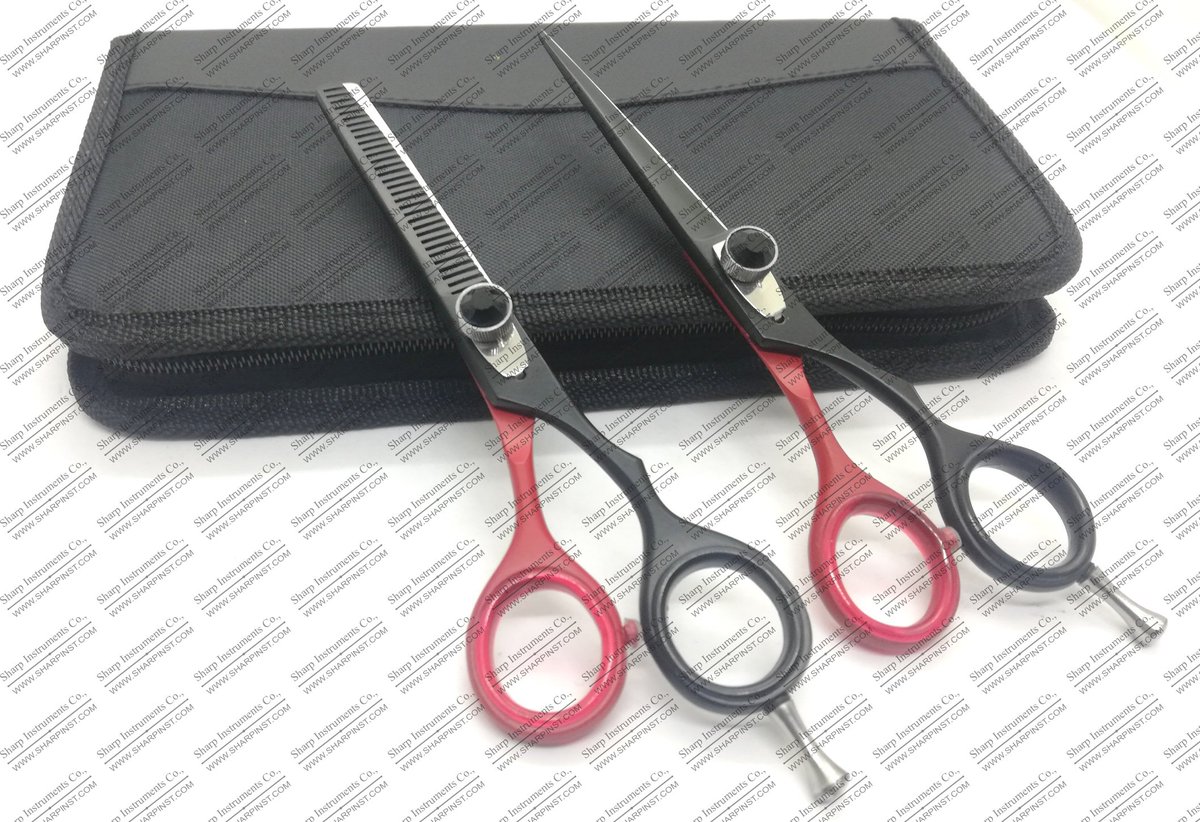 CompanySharp's tweet image. Professional Barber Hairdresser Scissors Set (Red &amp;amp; Black)
Whats App: 0092 310 7217420.
#sharpinst #scissors #barberScissors #Salon  #tapeinpliers 
#handtiedextensions #aquahairextensions #aquahair #handtied #naturalbeaded #hairextensions #modernbeauty #americansalon