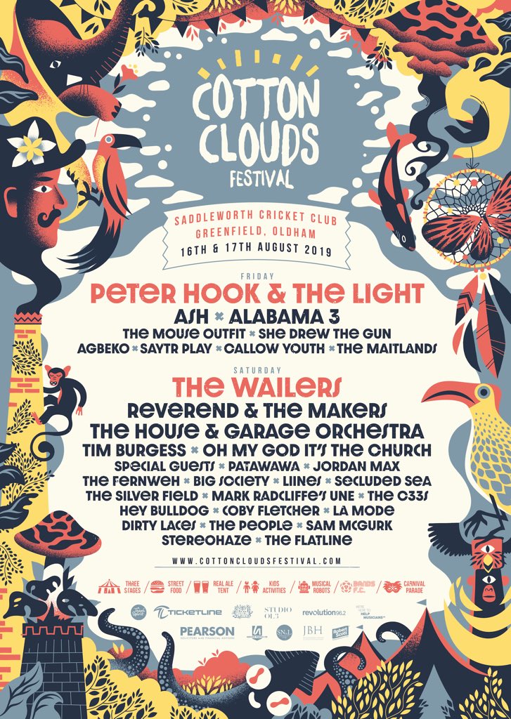 😍 It’s here! The soundtrack to Cotton Clouds 2019! 😍

Retweet to be in with a chance of winning 2 VIP weekend tickets. Winner announced on Thurs at 8pm.

Tickets on sale Friday at 9am from cottoncloudsfestival.com